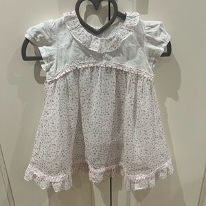 Charming Pink Floral Kids Casual Dress